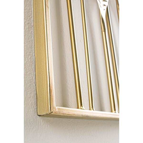 Iš metalo didelio formato sieninė dekoracija 52,5x95 cm Adhira – Bizzotto-image-4
