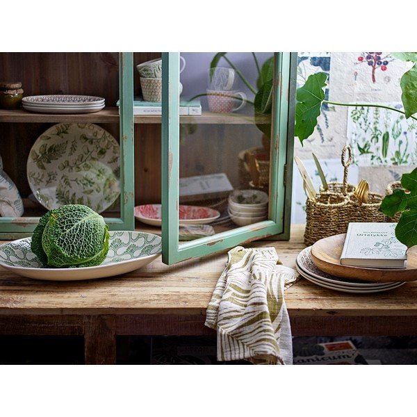 Šviesiai žalios spalvos iš kėnio masyvo pakabinama vitrina 81x122x18 cm Hazem – Bloomingville-image-4