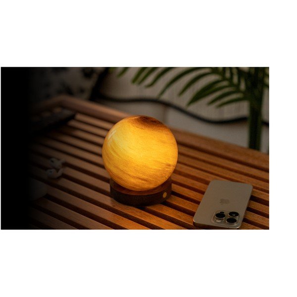 Tamsiai rudos spalvos šviečianti dekoracija USB ø 8 cm Sand Storm – Gingko-image-2