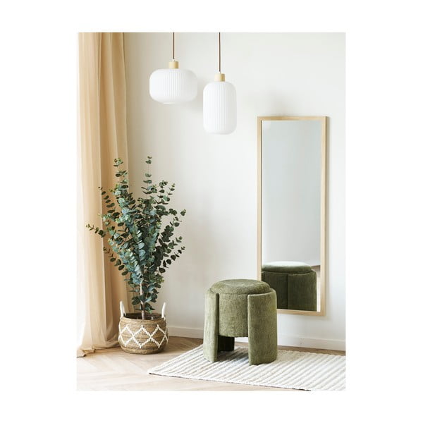 Khaki spalvos iš šenilinio audinio pufas Walsdorf – House Nordic-image-1
