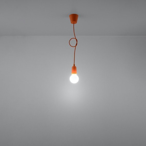 Kabantis šviestuvas oranžinės spalvos ø 5 cm Rene – Sollux-image-2