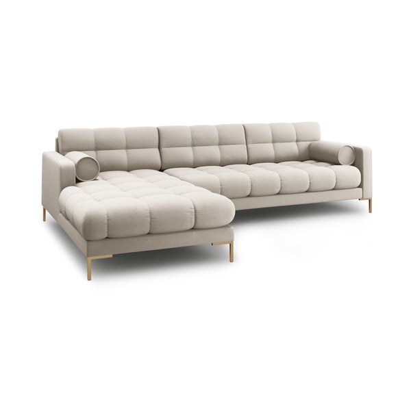 Kampinė sofa smėlio spalvos (su kairiuoju kampu) Bali – Cosmopolitan Design-image-4