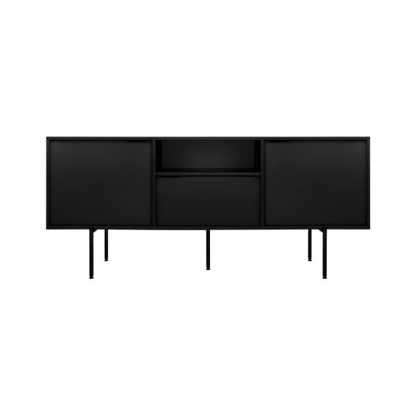 Juodos spalvos TV spintelė 180x79x50 cm Bau – noo.ma-image-2