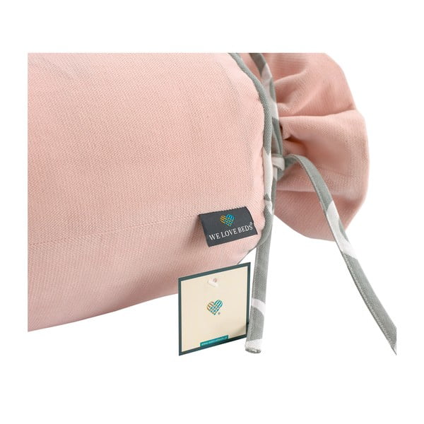 Rožinės spalvos užvalkalas WeLoveBeds Rose Quarz Candy, ⌀ 20 x 58 cm-image-3