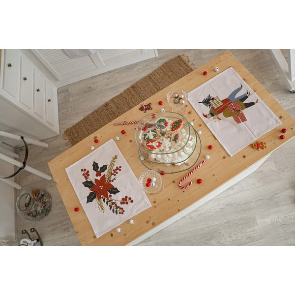Iš tekstilės padėkliukai 2 vnt. su Kalėdų motyvu 35x45 cm Christmas Star – Butter Kings-image-1