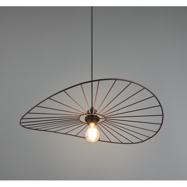 Kabantis šviestuvas matinės juodos spalvos ø 60 cm Chapeau – Reality-image-3