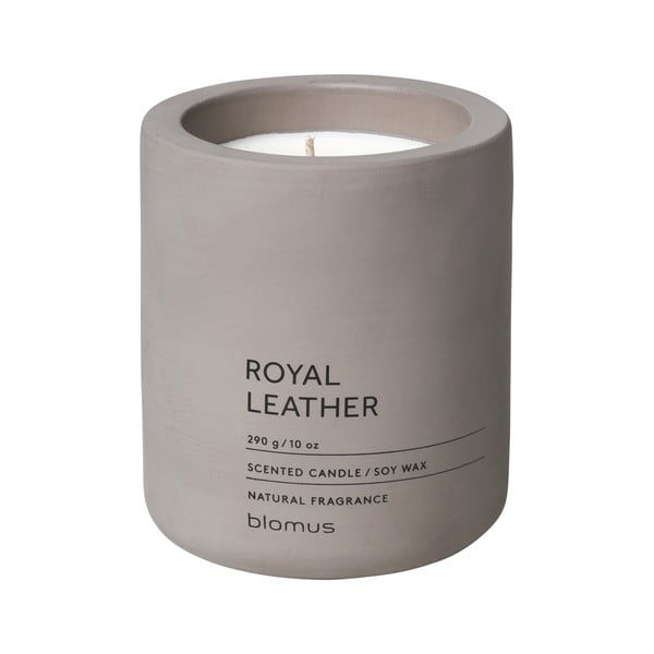Aromatinė žvakė iš sojų vaško degimo laikas 55 h Fraga: Royal Leather – Blomus