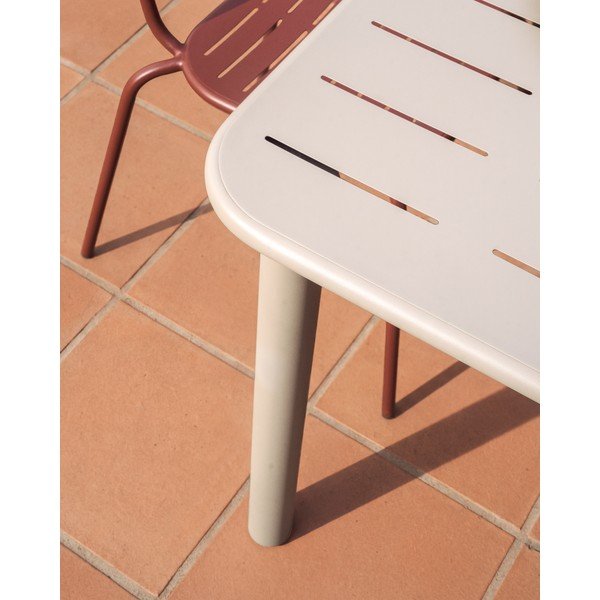 Iš plieno sodo valgomojo stalas 90x180 cm Brai – Kave Home-image-3