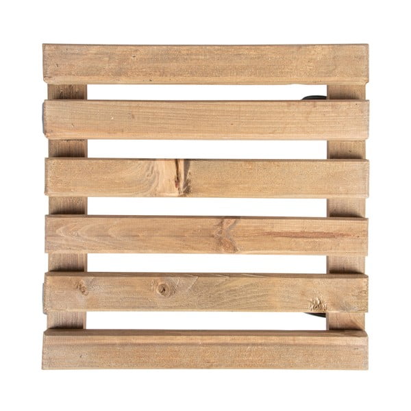Iš medžio mobilus stovas gėlių vazonui (aukštis 8 cm) Indoor & Outdoor – Esschert Design-image-3