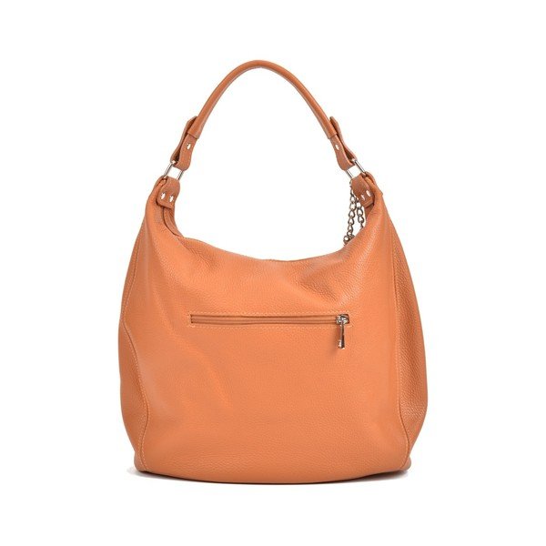 Konjako rudos spalvos odinė rankinė Sofia Cardoni Bruhna-image-3