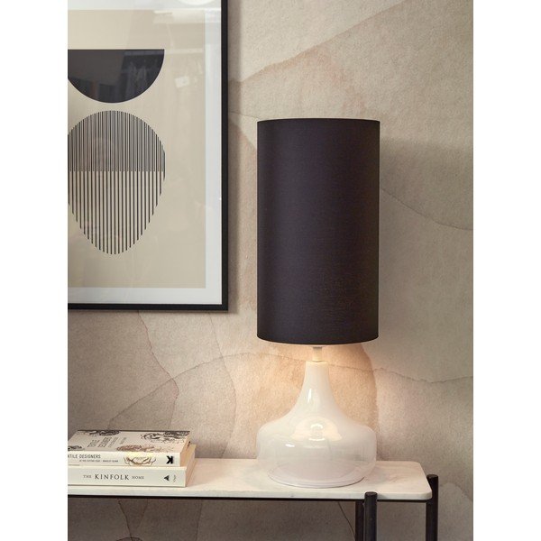 Stalinis šviestuvas juodos spalvos (aukštis 75 cm) su tekstiliniu gaubtu Reykjavik – it's about RoMi-image-1