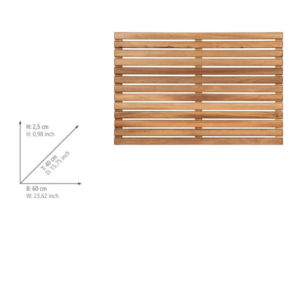Iš medienos vonios kilimėlis natūralios spalvos 40x60 cm Acacia – Wenko-image-4