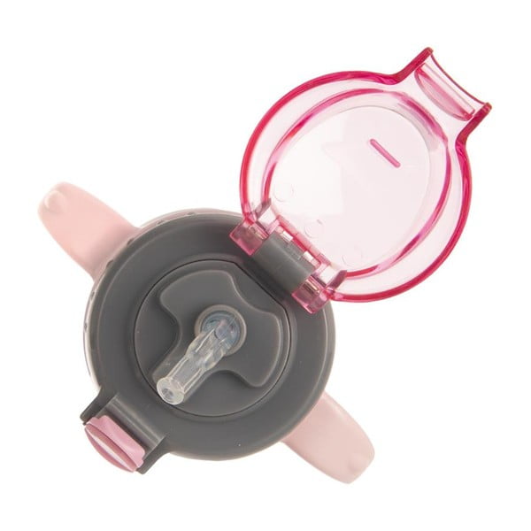 Šviesiai rožinis nerūdijančio plieno buteliukas kūdikiams 330 ml - Orion-image-3