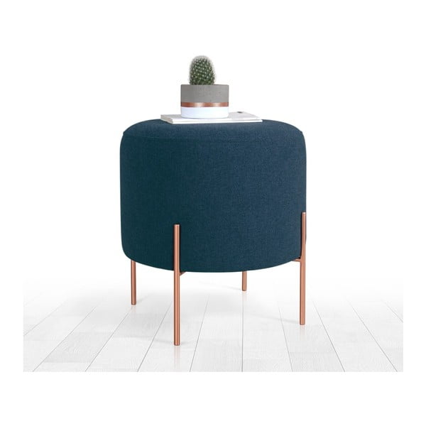 Pufas tamsiai mėlynos spalvos Copper – Artie-image-3