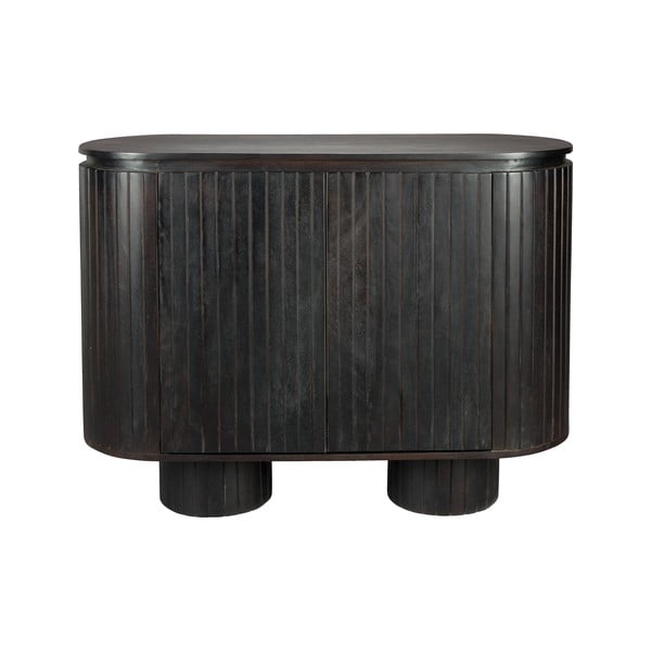 Tamsiai rudos spalvos iš mango masyvo spintelė 110x80x40 cm Kenji – Dutchbone