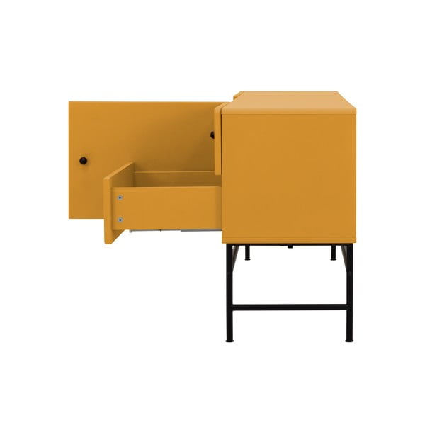 Geltona žema komoda 68,5x68,5 cm Cocktail - Tenzo-image-4