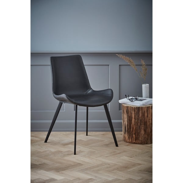 Juoda odinė valgomojo kėdė DAN-FORM Denmark Hype-image-1