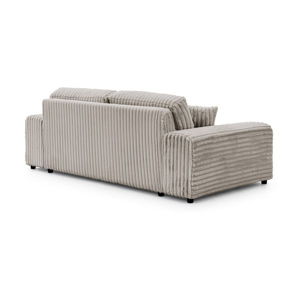 Šviesiai pilkos spalvos iš kordinio velveto sofa 213 cm Justin – Ropez-image-3