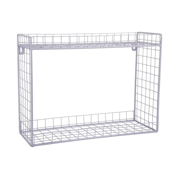 Violetinės spalvos iš plieno kelių aukštų sieninė lentyna 40 cm Reja – PT LIVING-image-2