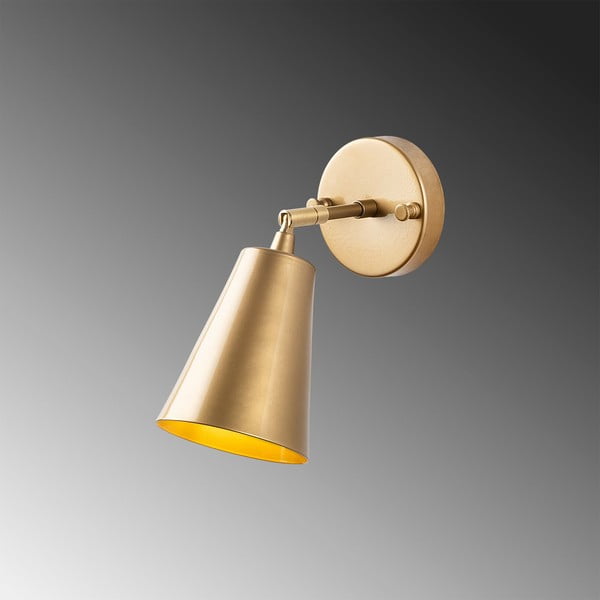 Auksinės spalvos sieninė lempa ø 10 cm Evander – Opviq lights-image-3