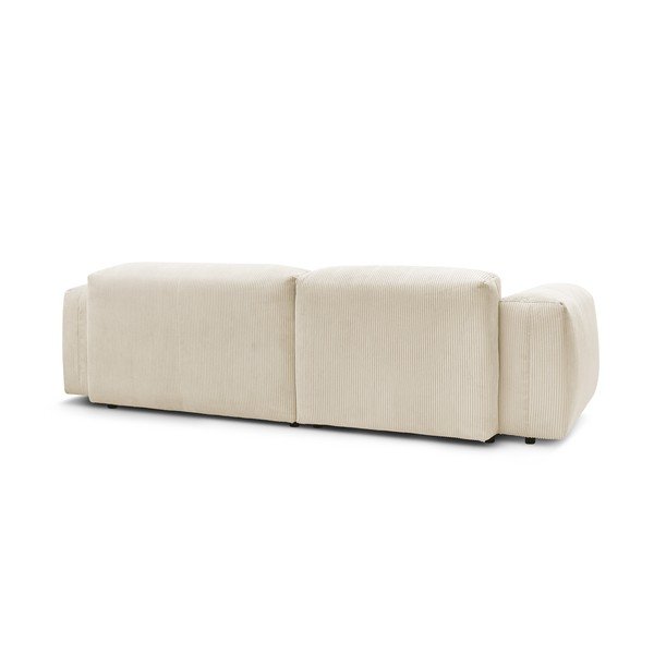 Smėlio spalvos velvetinė kampinė sofa (kairysis kampas) Lafayette - Bobochic Paris-image-4