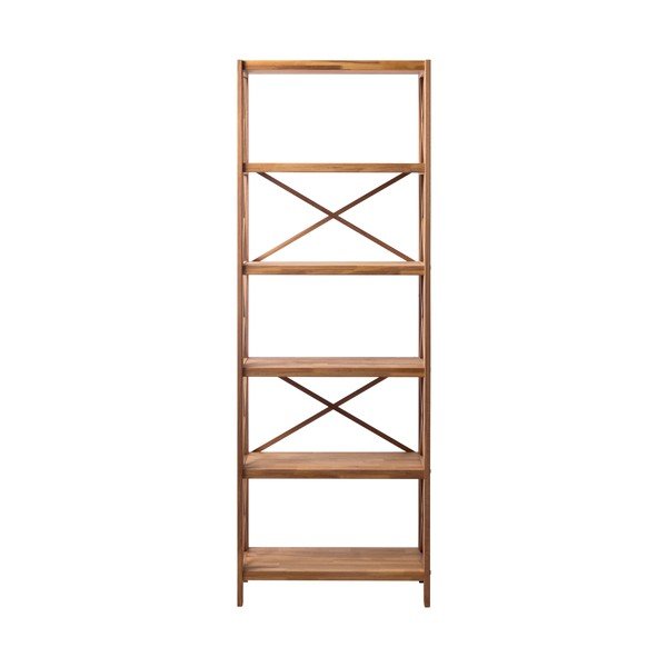 Iš ąžuolo masyvo pastatoma lentyna natūralios spalvos 70x198 cm X-Shelf – Unique Furniture