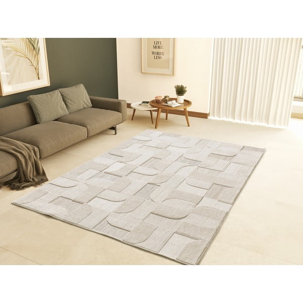 Kilimas smėlio spalvos 134x200 cm Element – Universal-image-1