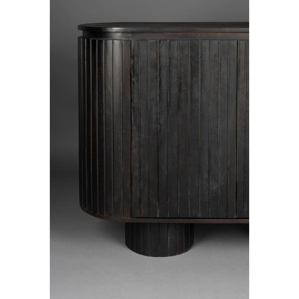 Tamsiai rudos spalvos iš mango masyvo spintelė 110x80x40 cm Kenji – Dutchbone-image-4