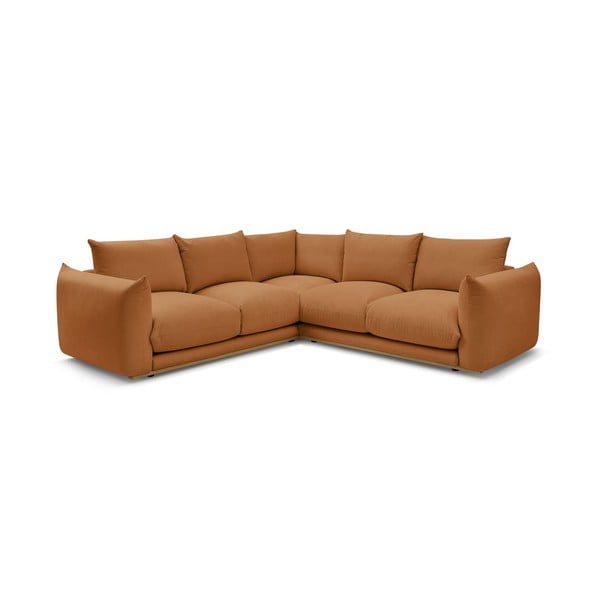 Kampinė sofa oranžinės spalvos Ernest – Bobochic Paris