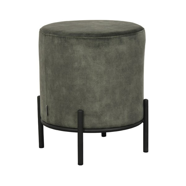 Pufas khaki spalvos iš velveto Troy – LABEL51-image-1