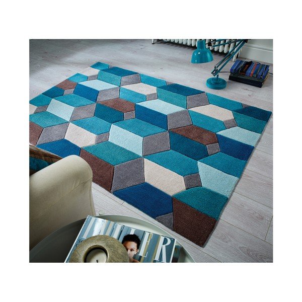 Mėlynas kilimas Flair Rugs Scope, 120 x 170 cm-image-4