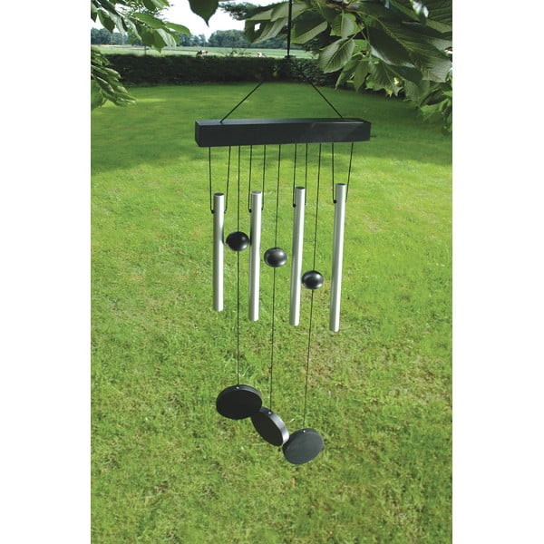 Sidabro spalvos pakabinamas skambutis Esschert Design, 58 cm-image-1