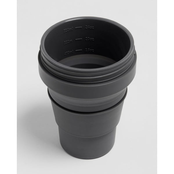 Juodas kelioninis puodelis Stojo Titan Carbon, 710 ml-image-3