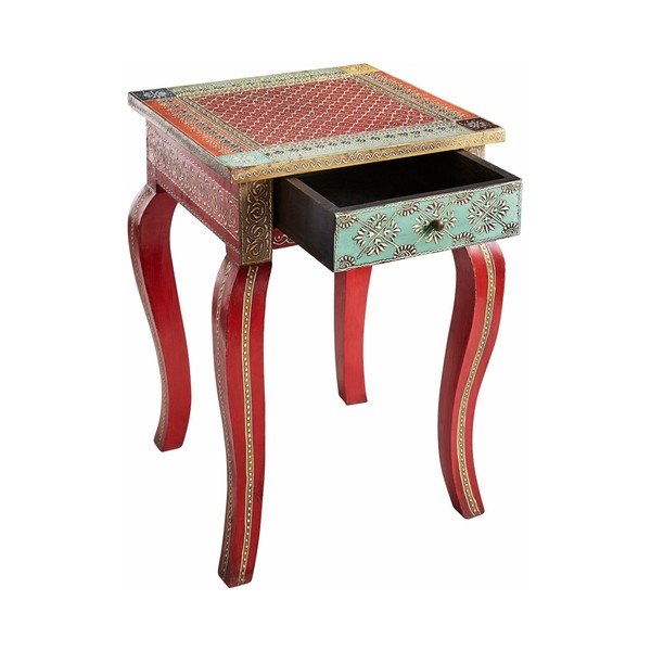 Raudono mango medžio kavos staliukas Støraa Vito-image-2