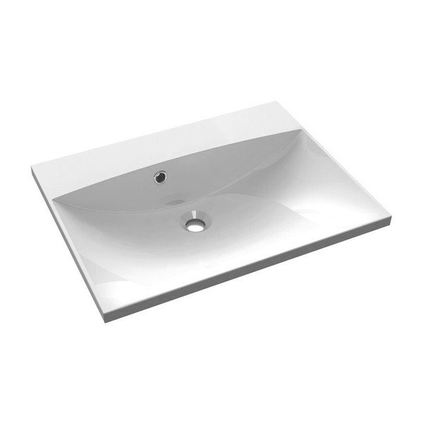 Iš mineralinio kompozito praustuvas baltos spalvos 60x46 cm Maria – Sapho
