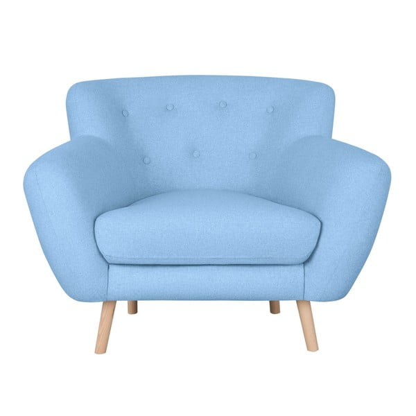 Šviesiai mėlynas fotelis "Kooko Home Pop