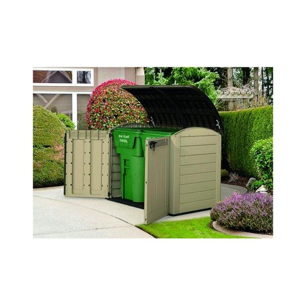 Smėlio spalvos iš plastiko sodo spintelė Store It Out – Keter-image-3