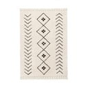 Skalbiamas/rankų darbo iš medvilnės kilimas kreminės spalvos 170x240 cm Bereber Rhombs – Lorena Canals