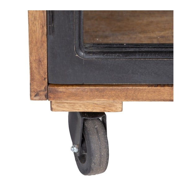 Iš mango masyvo vitrina natūralios spalvos 160x71 cm – Ixia-image-4