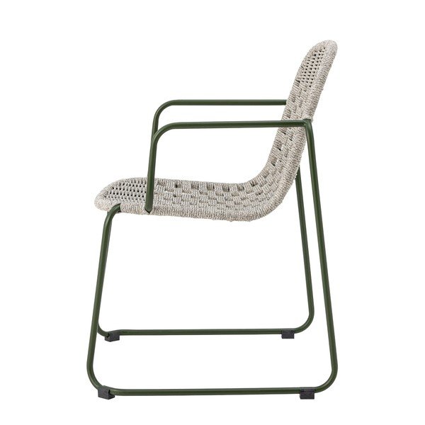 Pilkos spalvos metalinė sodo kėdė Calana – Bloomingville-image-3