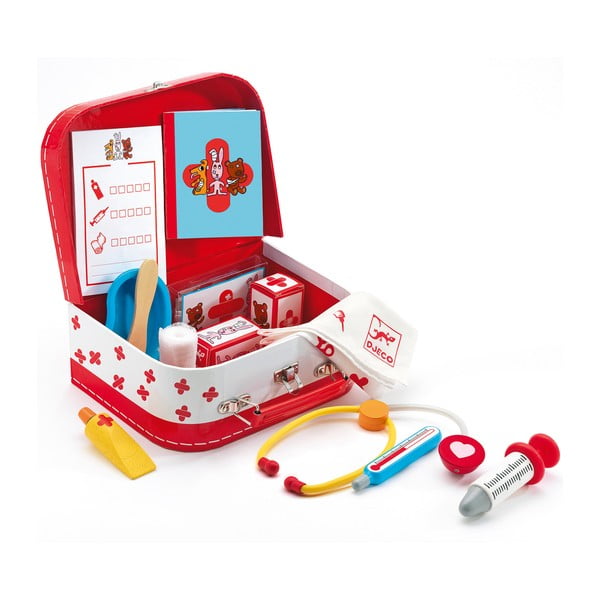 Vaikiškas žaislinis gydytojo lagaminas su priedais Djeco