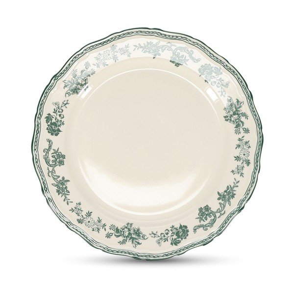 Žalios spalvos/dramblio kaulo spalvos iš porceliano  lėkštė ø 27 cm Cyril – S|P Collection