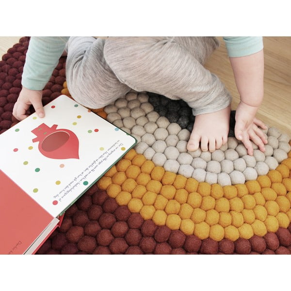 Kilimas vaikams Wooldot Ball Rugs Rainbow Red-image-4