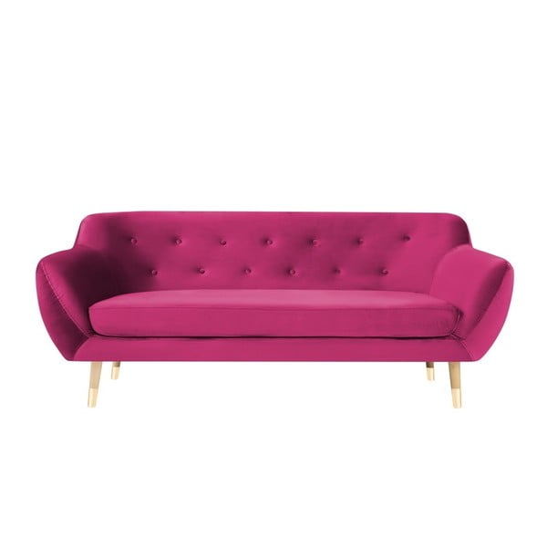 Rožinė trijų vietų sofa Mazzini Sofos Amelie