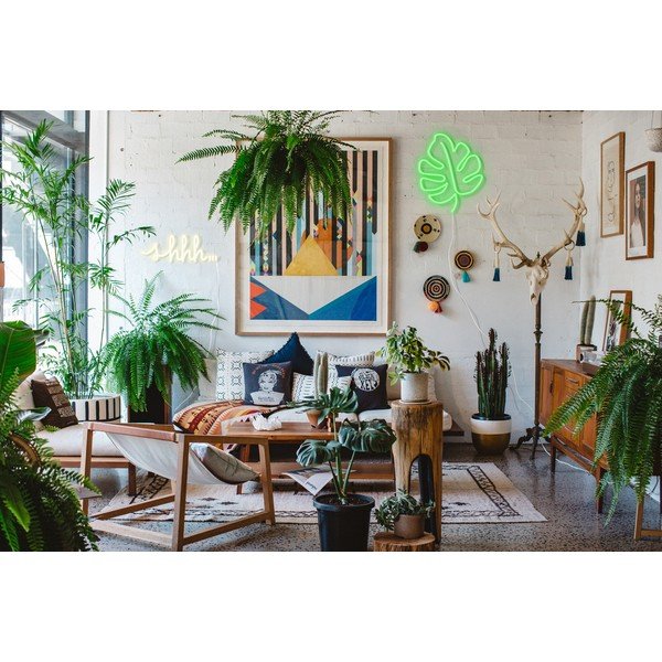 Geltonos spalvos sieninė šviečianti dekoracija Candy Shock Shhhh-image-4