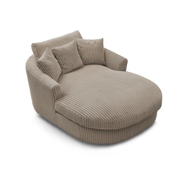 Taupe spalvos krėslas iš kordinio velveto Belem – Bobochic Paris-image-4