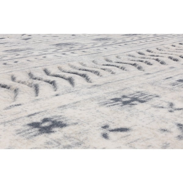 Kilimas iš vilnos baltos spalvos 170x240 cm Masi – Agnella-image-2