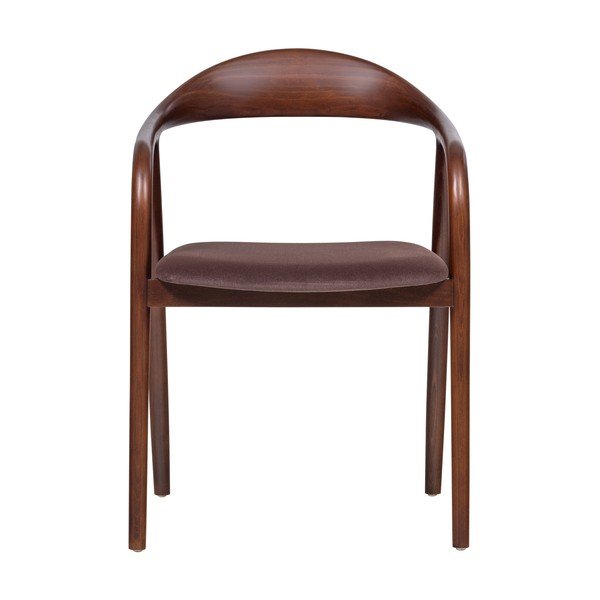 Rudos spalvos iš buko masyvo valgomojo kėdė su porankiais Bran – WOOOD-image-2