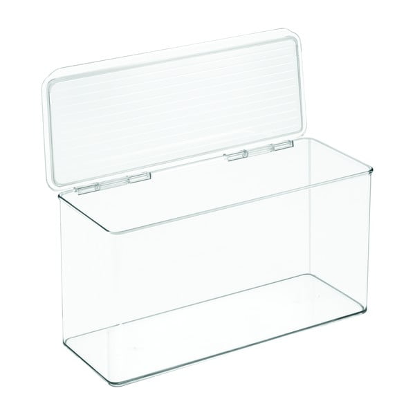 Skaidri dėžutė su dangčiu iDesign, 14,5 x 34 cm-image-2