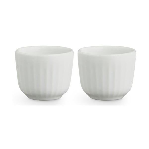 2 baltų porcelianinių kiaušinių indų rinkinys Kähler Design Hammershoi, ⌀ 8 cm
